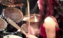 欧洲金属鼓手女神LUX drummer高跟鞋双踩